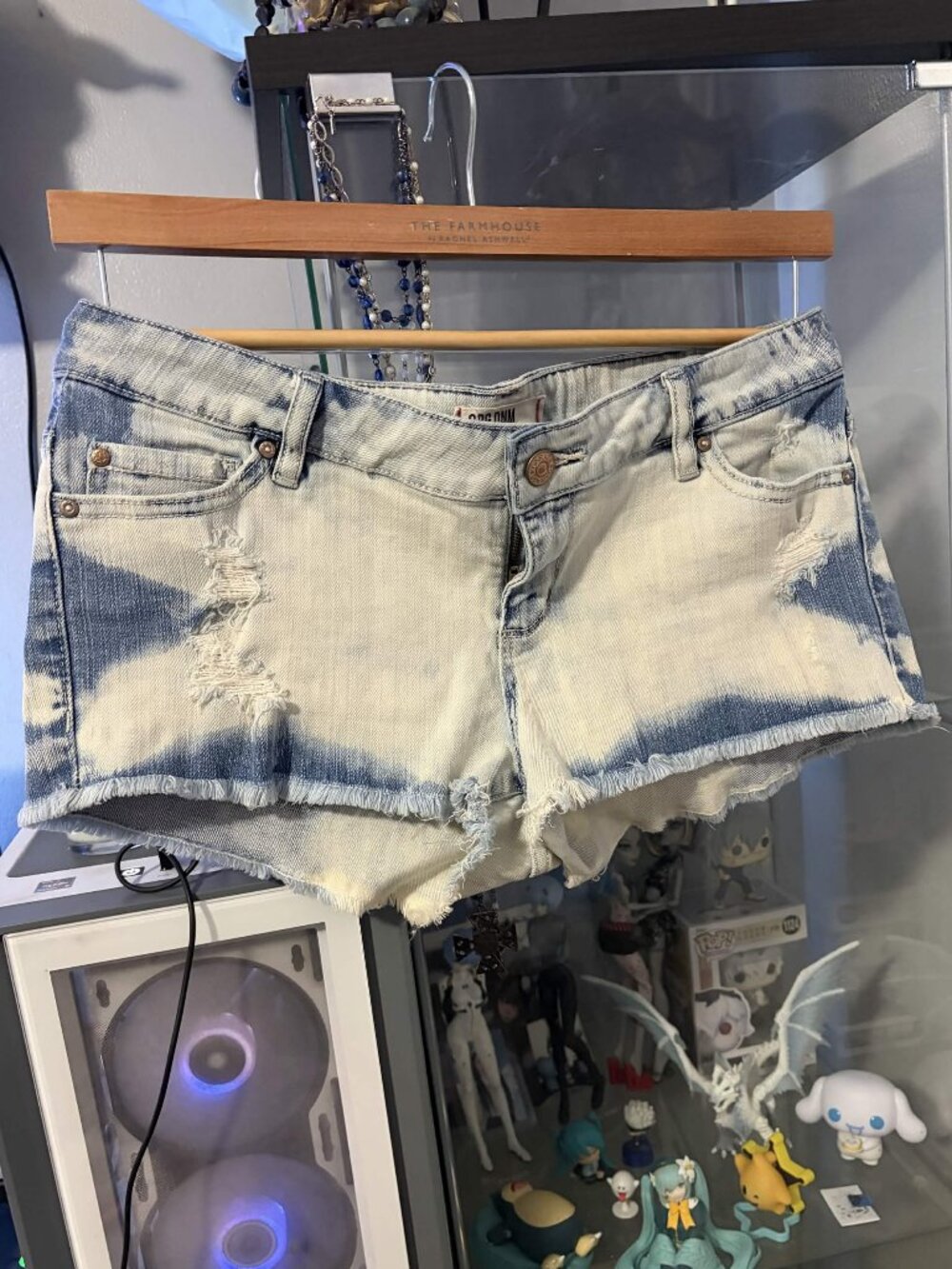 OLD GARAGE Low rise micro shorts ༻